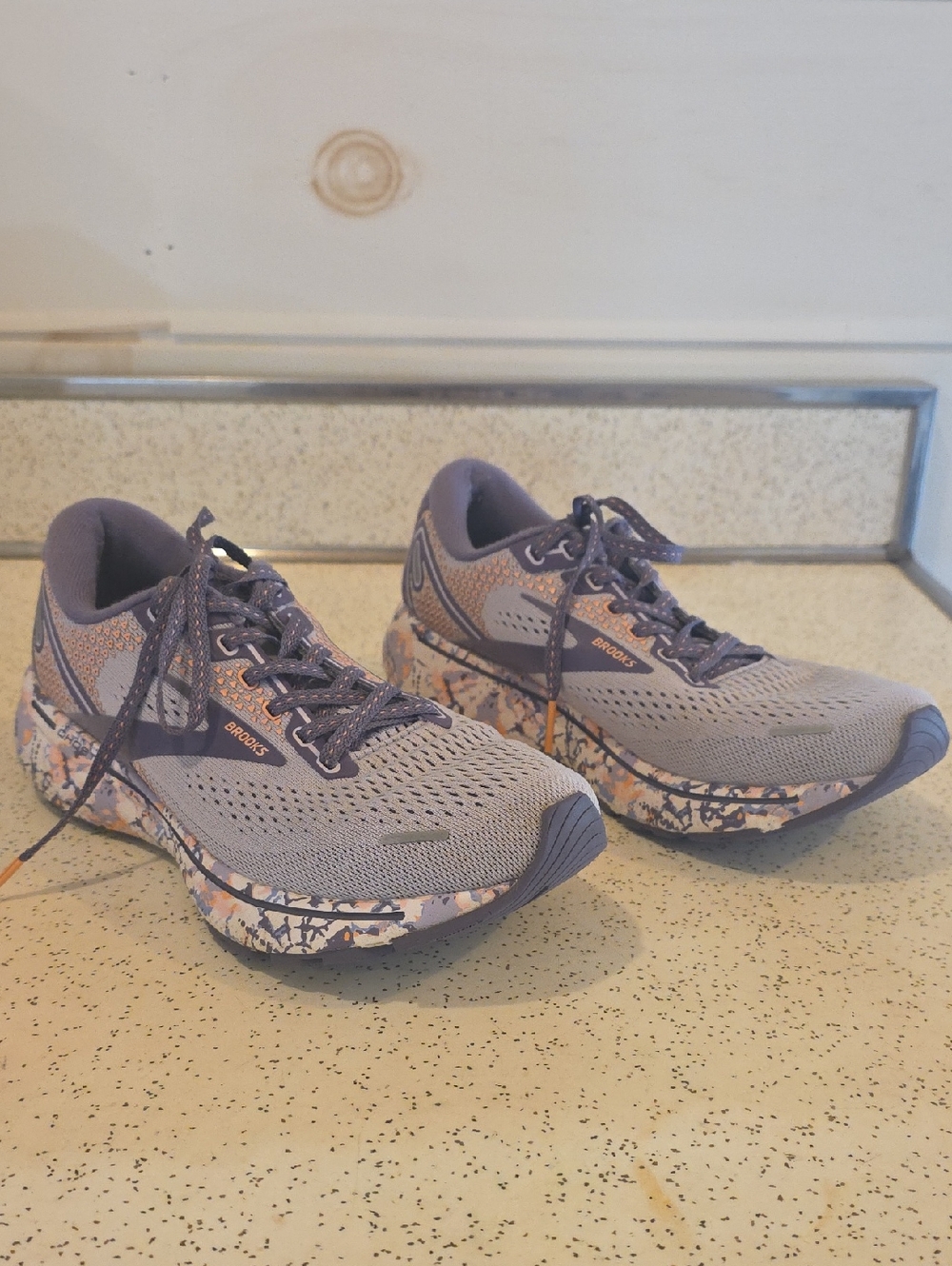 Brooks Women’s Ghost 14 Running Shoes Lavender Peach US 7.5